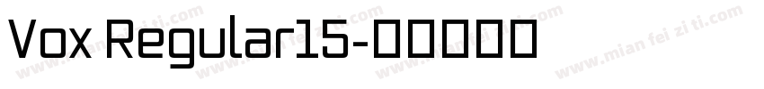 Vox Regular15字体转换